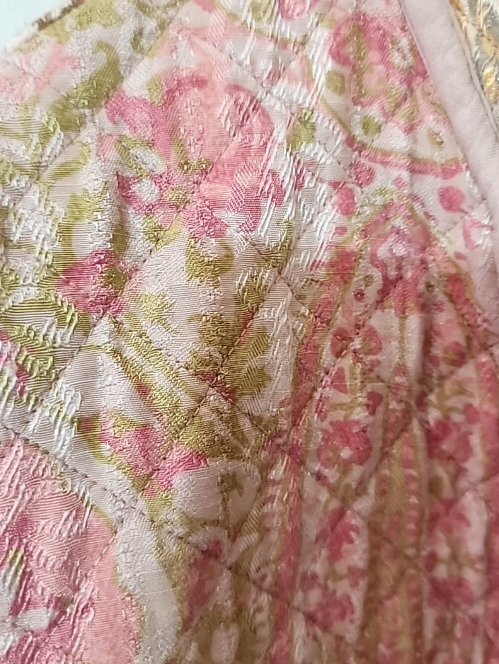 Zara Quilted Floral Paisley Jacket Oversized Boho Chic. Medium - Picture 8 of 9